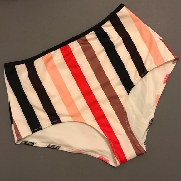 NWT Solid & Striped Bikini Set - Picture 7 of 8